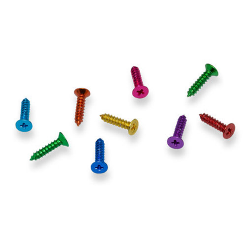 Anodized Pan Head ປາດຢາງອາລູມິນຽມ Screw ດ້ວຍຕົນເອງ