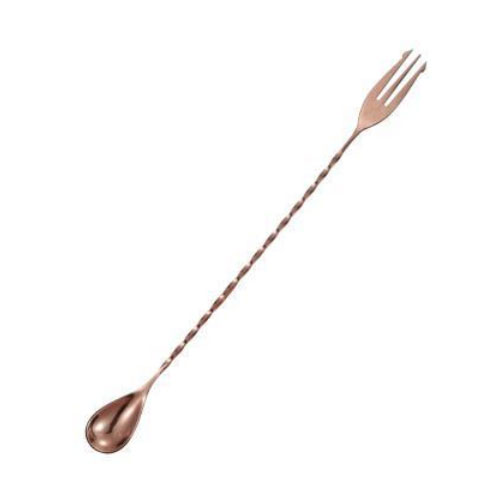 ສະແຕນເລດ ສະແຕນເລດ ຂັດ Bartender Mixing Whisky Spoon Cocktail Shaker Bar Spoon